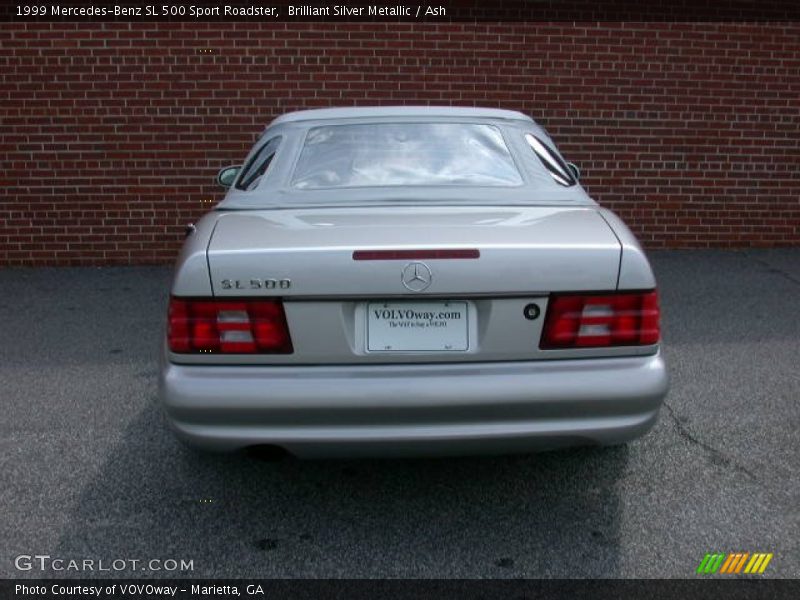 Brilliant Silver Metallic / Ash 1999 Mercedes-Benz SL 500 Sport Roadster