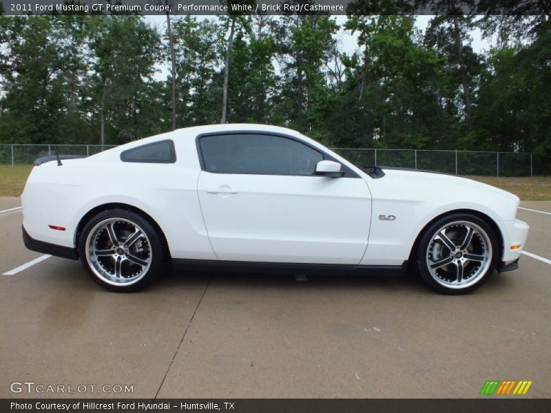 Performance White / Brick Red/Cashmere 2011 Ford Mustang GT Premium Coupe