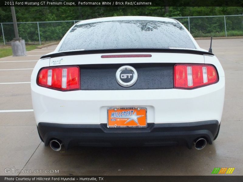 Performance White / Brick Red/Cashmere 2011 Ford Mustang GT Premium Coupe