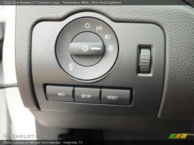 Performance White / Brick Red/Cashmere 2011 Ford Mustang GT Premium Coupe