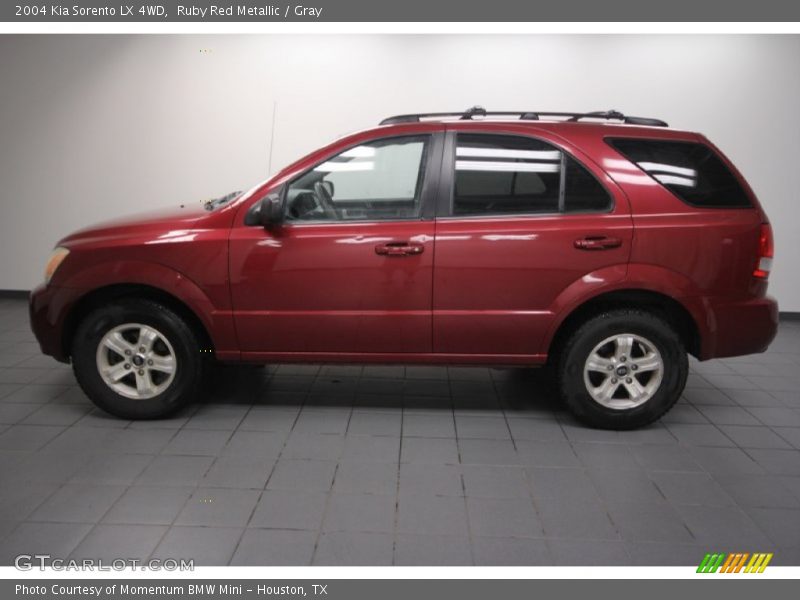 Ruby Red Metallic / Gray 2004 Kia Sorento LX 4WD