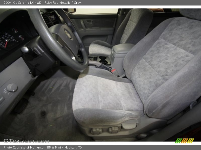 Ruby Red Metallic / Gray 2004 Kia Sorento LX 4WD