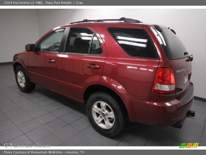 Ruby Red Metallic / Gray 2004 Kia Sorento LX 4WD