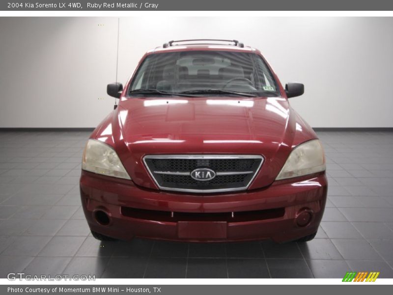 Ruby Red Metallic / Gray 2004 Kia Sorento LX 4WD