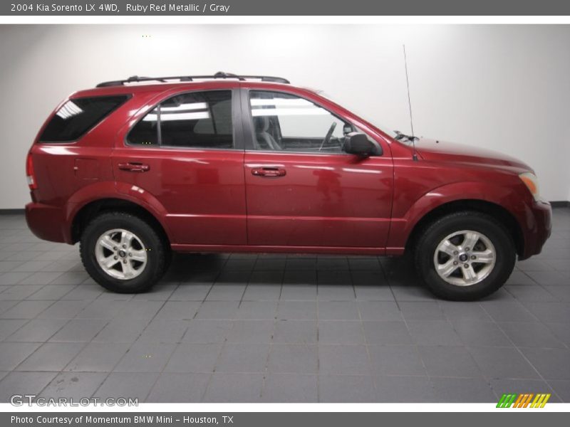 Ruby Red Metallic / Gray 2004 Kia Sorento LX 4WD