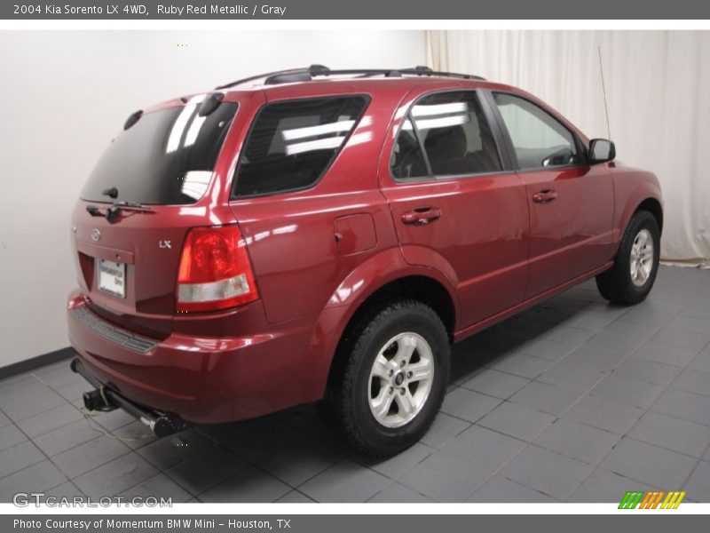 Ruby Red Metallic / Gray 2004 Kia Sorento LX 4WD