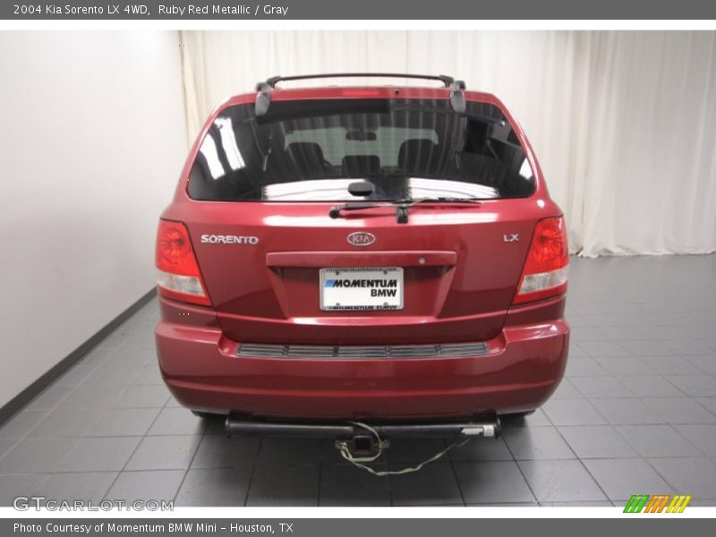 Ruby Red Metallic / Gray 2004 Kia Sorento LX 4WD