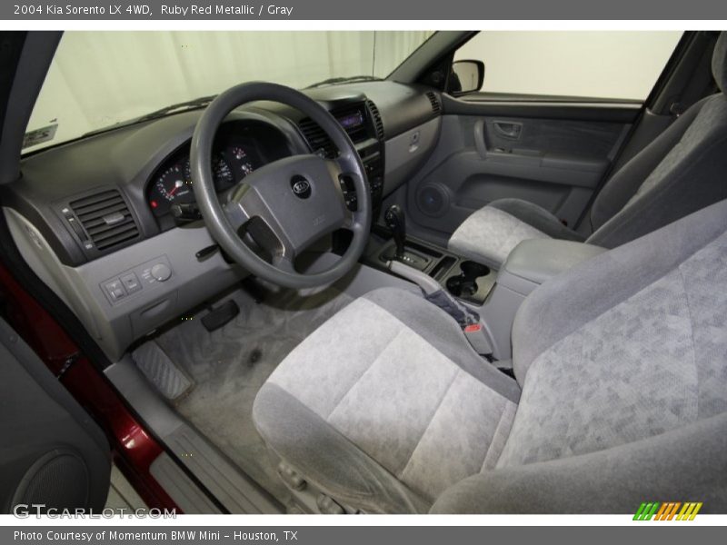 Ruby Red Metallic / Gray 2004 Kia Sorento LX 4WD