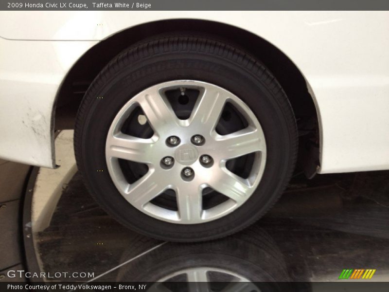 Taffeta White / Beige 2009 Honda Civic LX Coupe