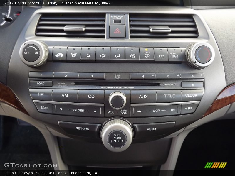 Controls of 2012 Accord EX Sedan