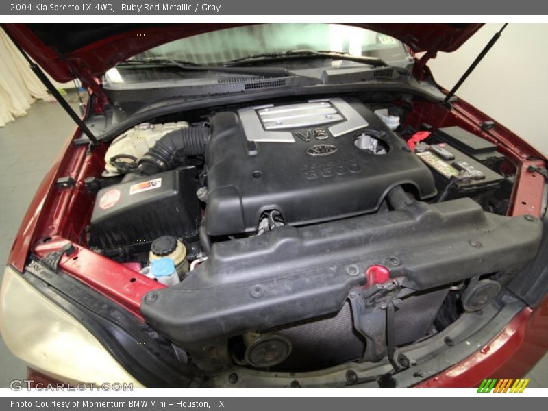 Ruby Red Metallic / Gray 2004 Kia Sorento LX 4WD