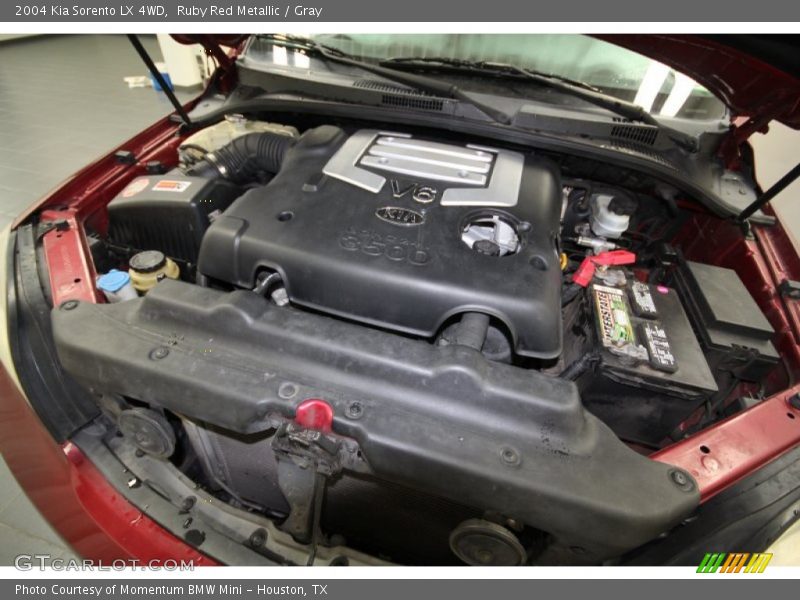 Ruby Red Metallic / Gray 2004 Kia Sorento LX 4WD