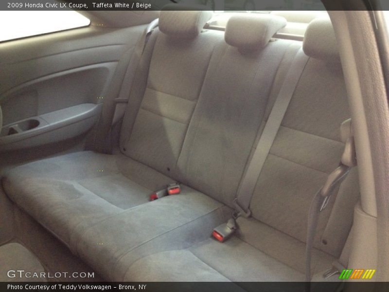Taffeta White / Beige 2009 Honda Civic LX Coupe
