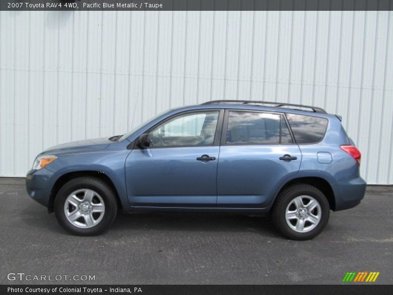 Pacific Blue Metallic / Taupe 2007 Toyota RAV4 4WD