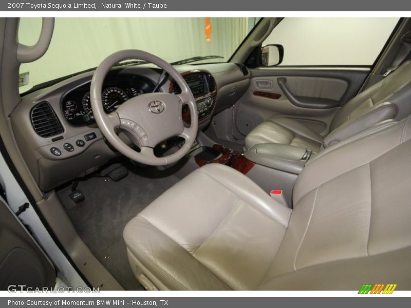 Natural White / Taupe 2007 Toyota Sequoia Limited