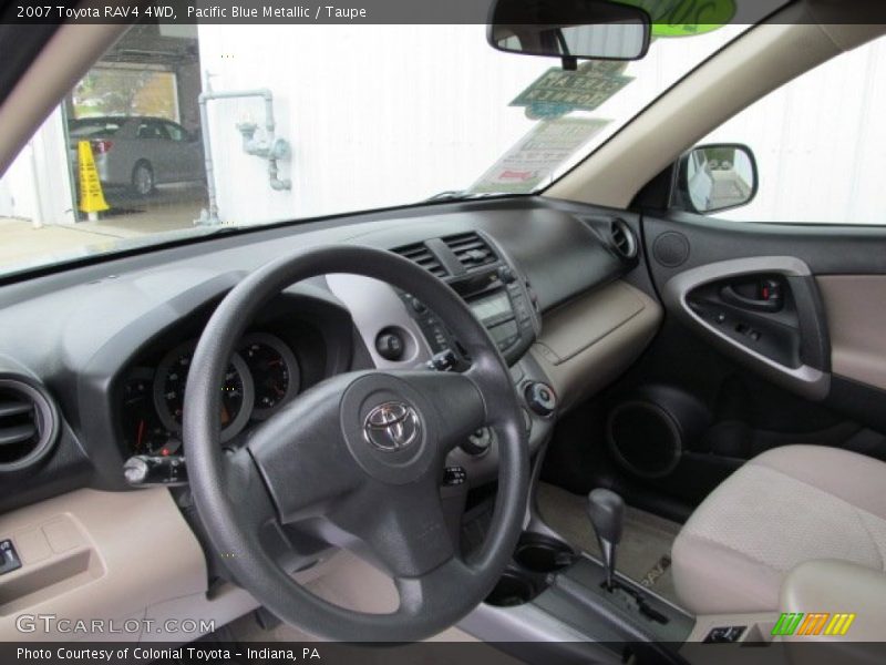 Pacific Blue Metallic / Taupe 2007 Toyota RAV4 4WD