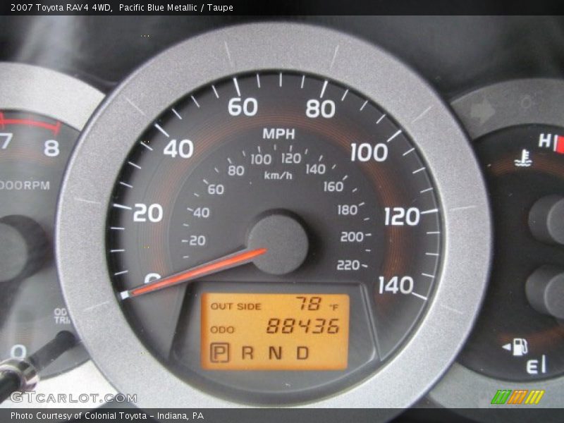 Pacific Blue Metallic / Taupe 2007 Toyota RAV4 4WD