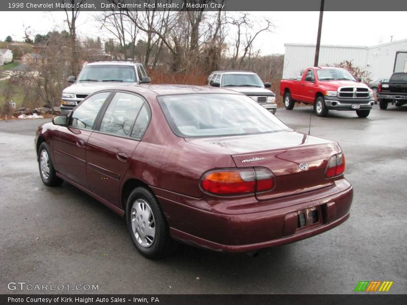 Dark Carmine Red Metallic / Medum Gray 1998 Chevrolet Malibu Sedan