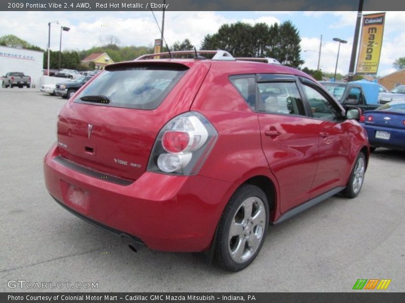 Red Hot Metallic / Ebony 2009 Pontiac Vibe 2.4 AWD