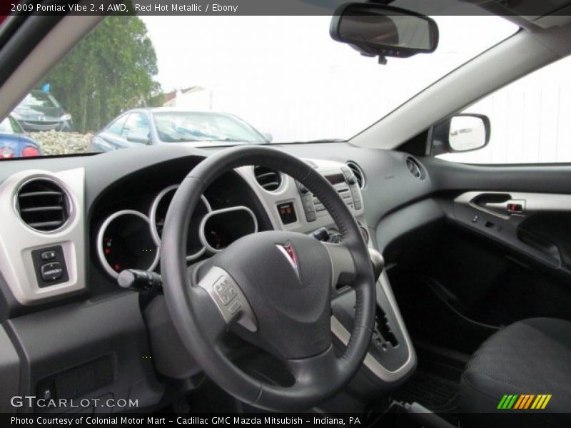 Red Hot Metallic / Ebony 2009 Pontiac Vibe 2.4 AWD