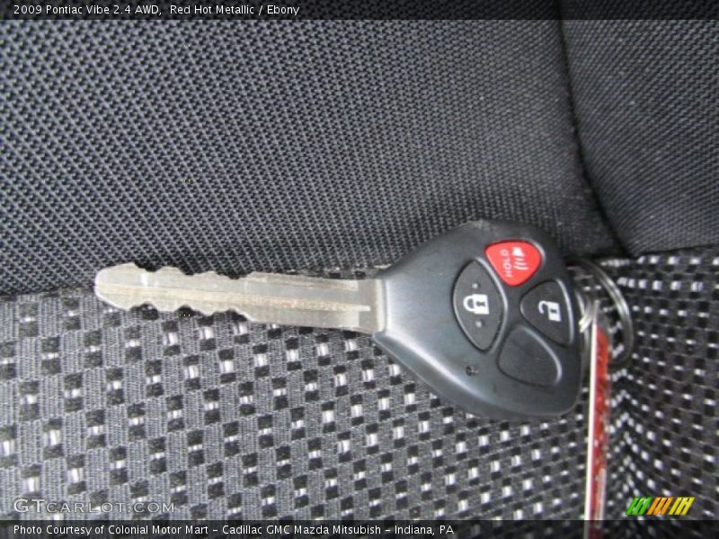 Red Hot Metallic / Ebony 2009 Pontiac Vibe 2.4 AWD