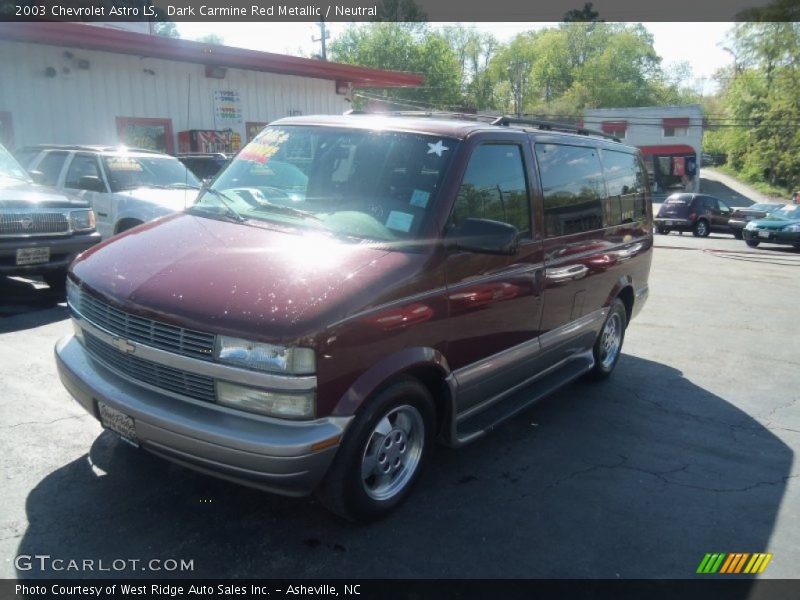 Dark Carmine Red Metallic / Neutral 2003 Chevrolet Astro LS