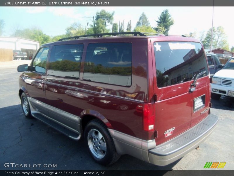 Dark Carmine Red Metallic / Neutral 2003 Chevrolet Astro LS