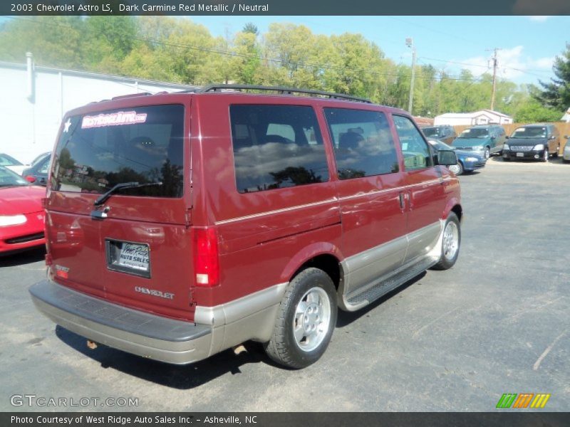 Dark Carmine Red Metallic / Neutral 2003 Chevrolet Astro LS