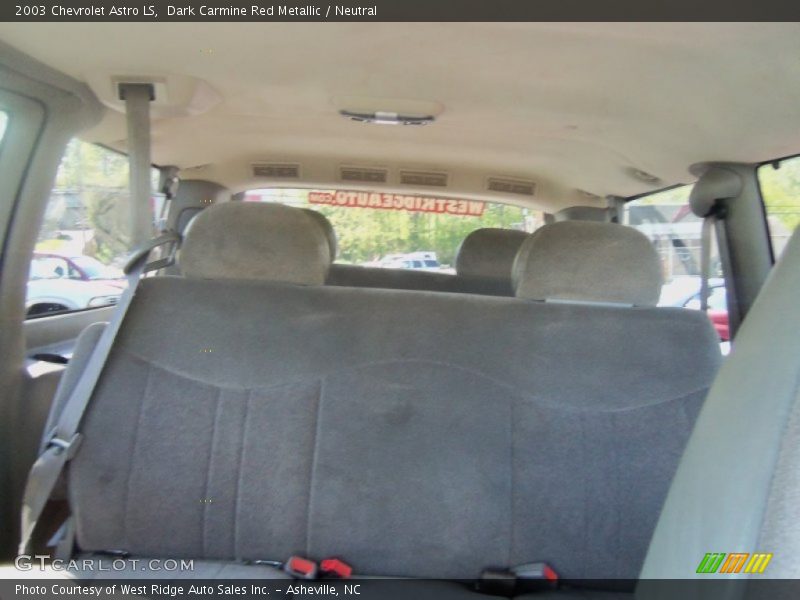 Dark Carmine Red Metallic / Neutral 2003 Chevrolet Astro LS