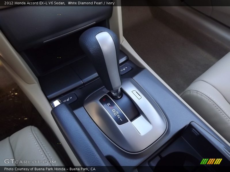 White Diamond Pearl / Ivory 2012 Honda Accord EX-L V6 Sedan