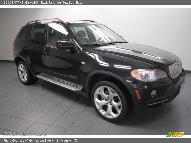 Black Sapphire Metallic / Black 2009 BMW X5 xDrive48i
