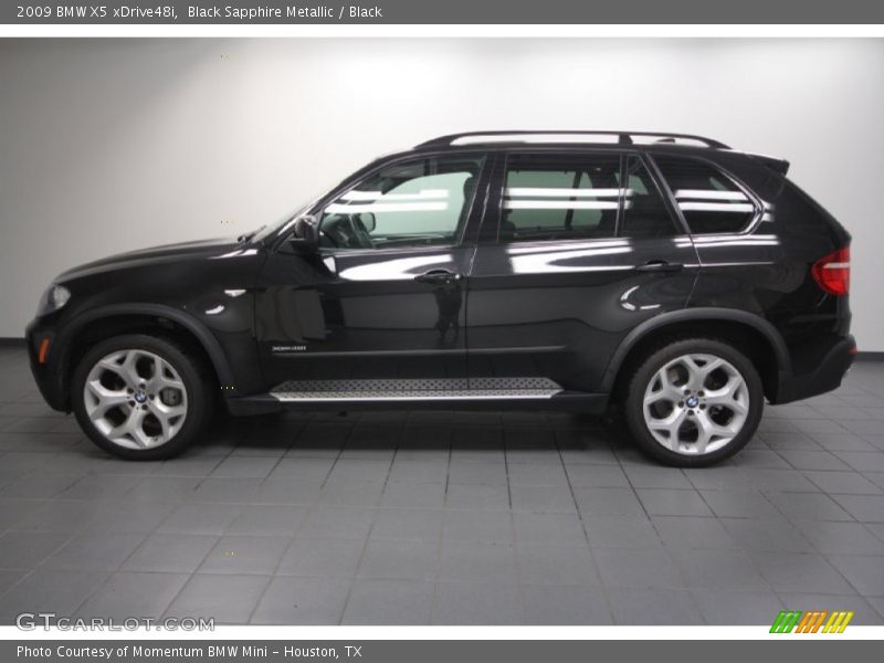 Black Sapphire Metallic / Black 2009 BMW X5 xDrive48i