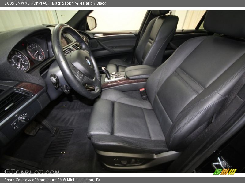 Black Sapphire Metallic / Black 2009 BMW X5 xDrive48i