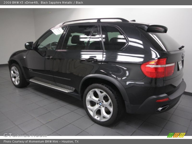 Black Sapphire Metallic / Black 2009 BMW X5 xDrive48i