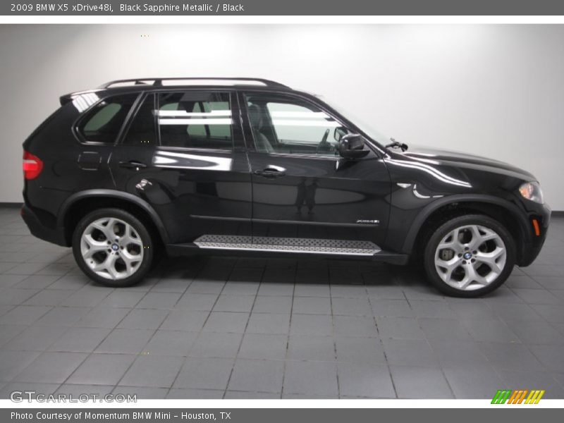 Black Sapphire Metallic / Black 2009 BMW X5 xDrive48i