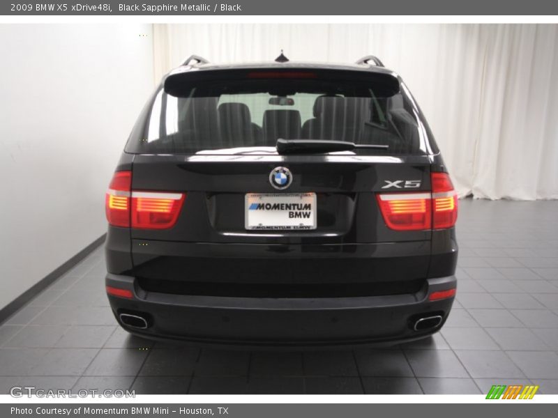 Black Sapphire Metallic / Black 2009 BMW X5 xDrive48i