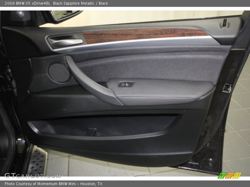 Black Sapphire Metallic / Black 2009 BMW X5 xDrive48i