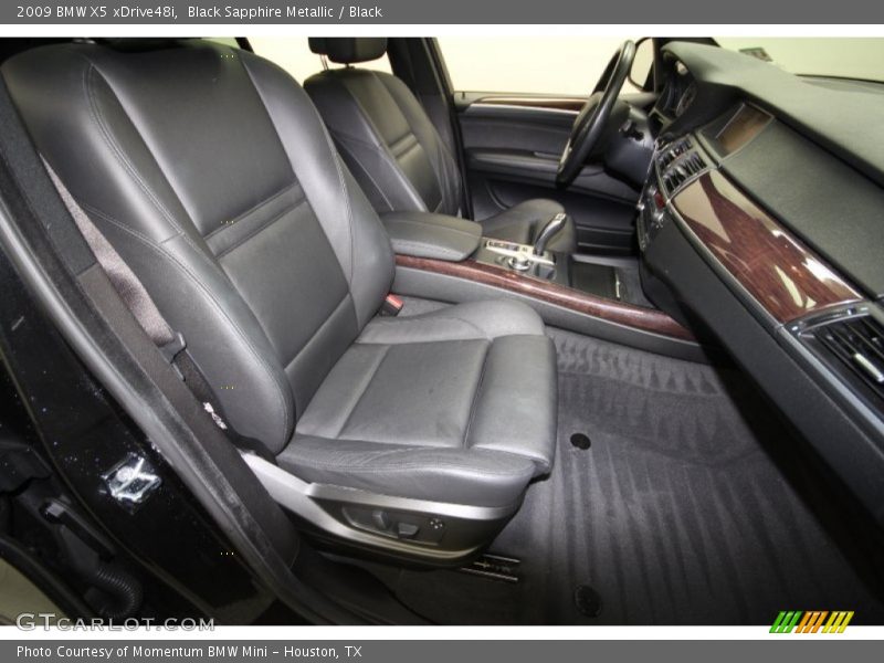 Black Sapphire Metallic / Black 2009 BMW X5 xDrive48i