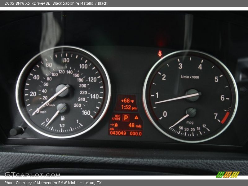 Black Sapphire Metallic / Black 2009 BMW X5 xDrive48i