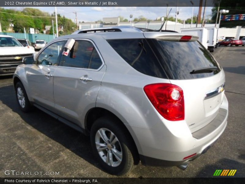 Silver Ice Metallic / Jet Black 2012 Chevrolet Equinox LTZ AWD