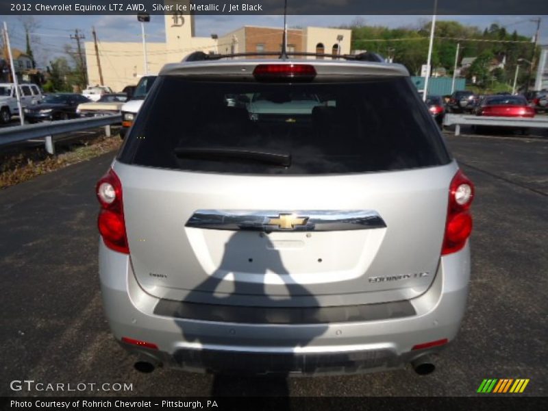 Silver Ice Metallic / Jet Black 2012 Chevrolet Equinox LTZ AWD