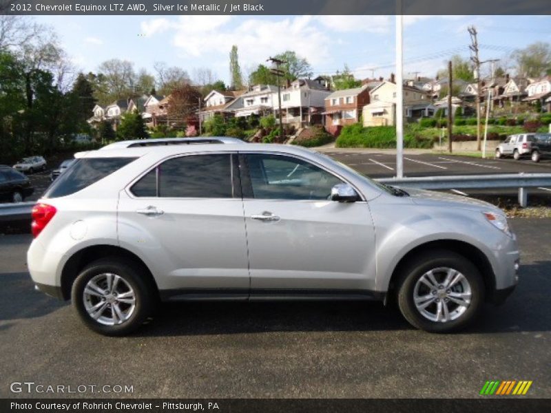 Silver Ice Metallic / Jet Black 2012 Chevrolet Equinox LTZ AWD