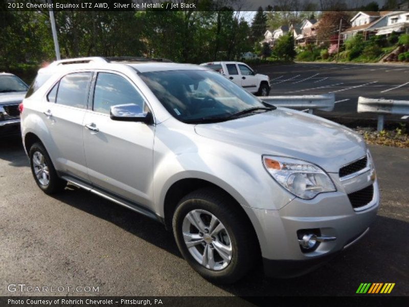 Silver Ice Metallic / Jet Black 2012 Chevrolet Equinox LTZ AWD