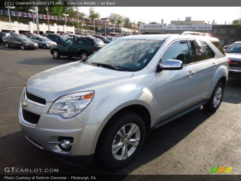 Silver Ice Metallic / Jet Black 2012 Chevrolet Equinox LTZ AWD