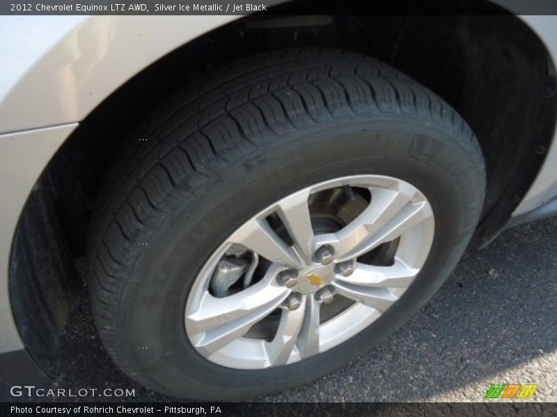 Silver Ice Metallic / Jet Black 2012 Chevrolet Equinox LTZ AWD