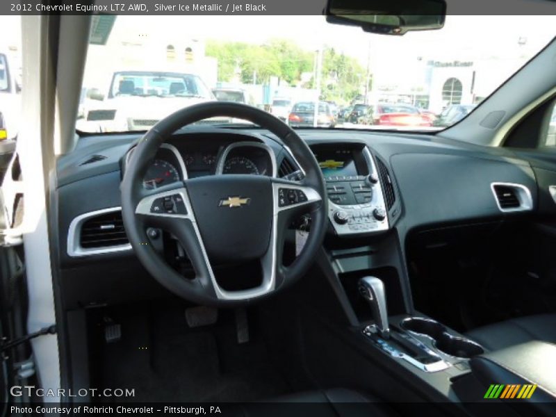 Silver Ice Metallic / Jet Black 2012 Chevrolet Equinox LTZ AWD