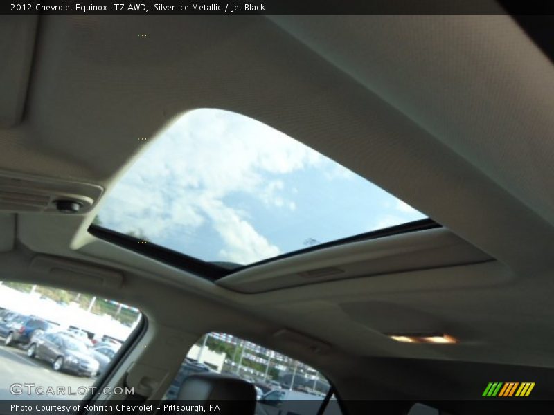 Silver Ice Metallic / Jet Black 2012 Chevrolet Equinox LTZ AWD