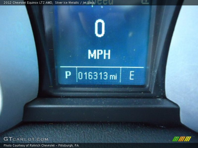 Silver Ice Metallic / Jet Black 2012 Chevrolet Equinox LTZ AWD