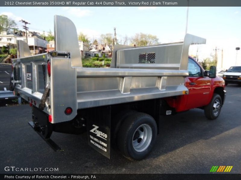Victory Red / Dark Titanium 2012 Chevrolet Silverado 3500HD WT Regular Cab 4x4 Dump Truck