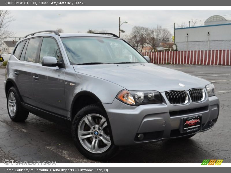 Silver Grey Metallic / Black 2006 BMW X3 3.0i